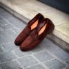 Santoni Dark Brown Mocassin Leather Sole - Image 4