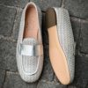 AGl Raffia Silver Mocassin - Image 3