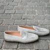 AGl Raffia Silver Mocassin - Image 2