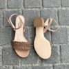 AGL Escarpin Cuir Tressé Marron – Image 3