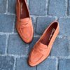 Santoni Mocassin Orange Suede Grain - Image 2