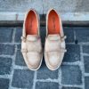Santoni Double Boucle Beige en Daim – Image 5