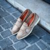 Santoni Double Boucle Beige en Daim – Image 4