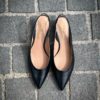 Santoni Sling Back Black