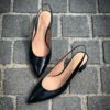 Santoni Sling Back Black – Bild 3