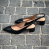 Santoni Sling Back Black – Bild 4