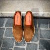 Santoni Mocassin en Daim Marron Clair – Image 4