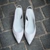 Santoni Sling Back White