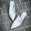 Santoni Sling Back White – Bild 5