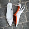 Santoni Sling Back White – Bild 4