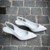 Santoni Sling Back White – Bild 3