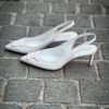 Santoni Sling Back White – Bild 2