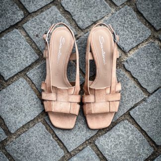 Santoni Sling Back Open Rose Poudre
