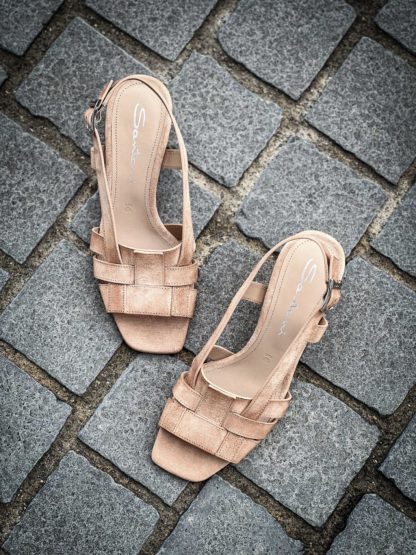 Santoni Sling Back Open Rose Poudre - Image 3