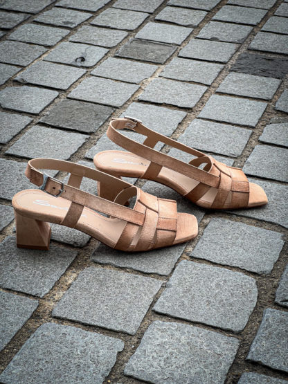 Santoni Sling Back Open Rose Poudre - Image 2