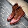 Crockett & Jones Perth Chesnut Calf & Polo Brown Suede Special Order 20th Anniversary – Bild 5