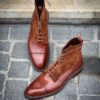 Crockett & Jones Perth Chesnut Calf & Polo Brown Suede Special Order 20th Anniversary – Bild 4