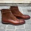 Crockett & Jones Perth Chesnut Calf & Polo Brown Suede Special Order 20th Anniversary – Bild 2