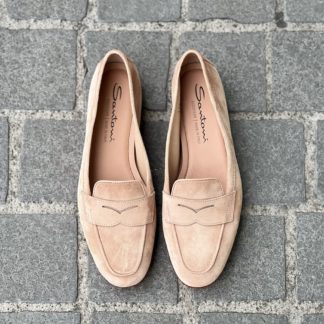 Santoni Rose Poudre Mocc