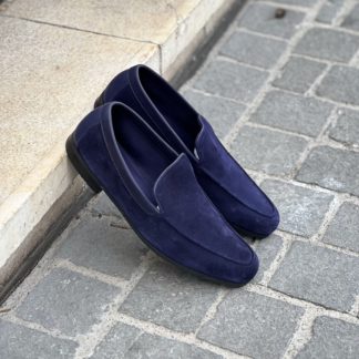 John Lobb Tyne Navy Suede