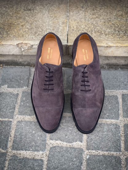 John Lobb City II Charcoal Suede - Image 5