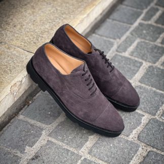 John Lobb City II Charcoal Suede