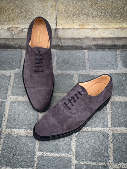 John Lobb City II Charcoal Suede - Image 3