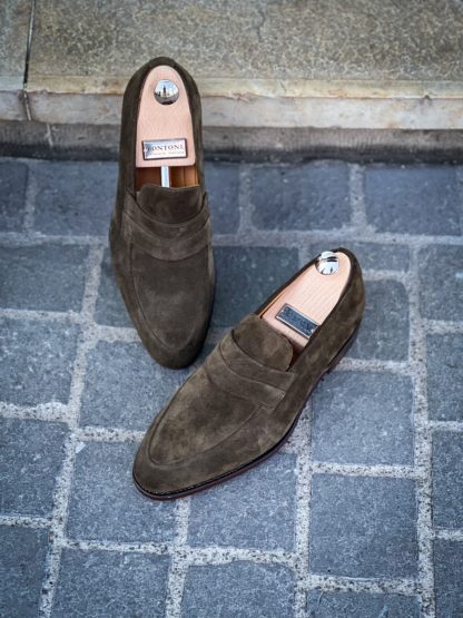 Bontoni Principe Rivolta Cipresso Suede – Image 2