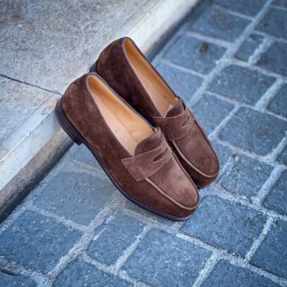 John Lobb Lopez Dark Brown Suede