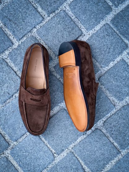 John Lobb Lopez Dark Brown Suede – Bild 2