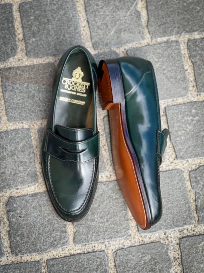 Crockett & Jones Harvard Green Cordovan Special Order 20th Anniversary – Image 3