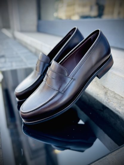 TLB Mocassin en cuir de veau marron – Image 6