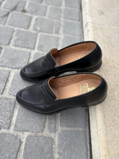 Crockett & Jones Sydney cuir noir. – Image 4