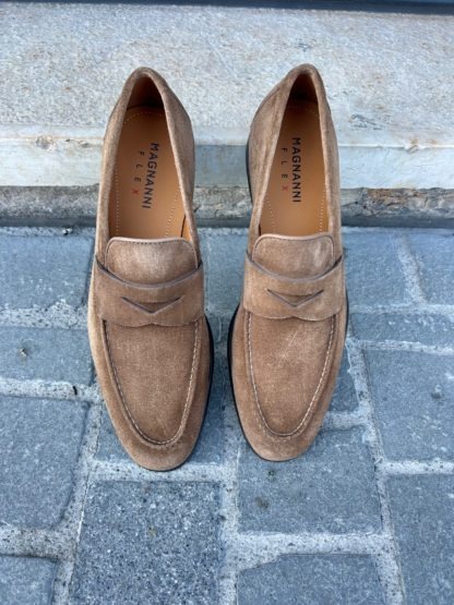 Magnanni Snuff Suede Penny Loafer - Image 2