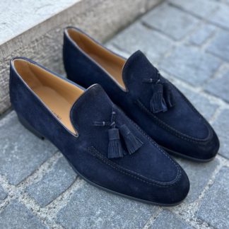 Magnanni Navy blue suede Mocassin