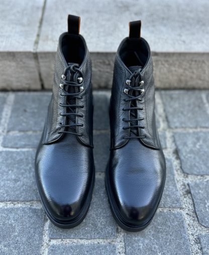 Black grain Santoni boot - Image 4