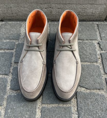 Santoni Sand Suede Ankle Boot