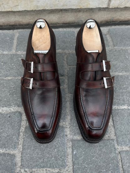 Bontoni Artistico Double boucle cuir souple tabac – Image 2