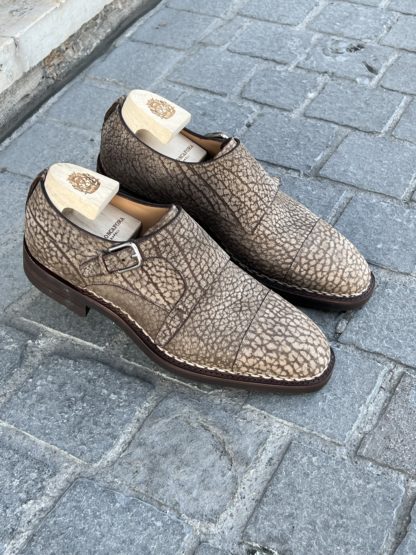 Paolo Scafora Boucle Double en Buffle — soulier napolitain cousu Goodyear