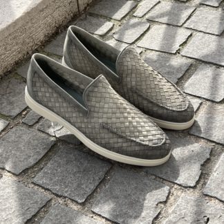 MAGNANNI Woven leather loafer