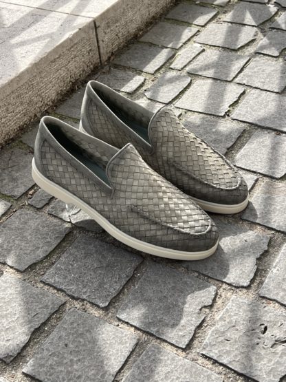 Magnanni Mocassins en daim tressé