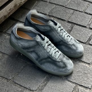 SANTONI Tennis Grey suede