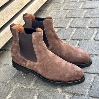 FRANCESCHETTI Chelsea boot brown suede