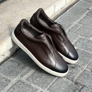 MAGNANNI Brown slip-on trainers