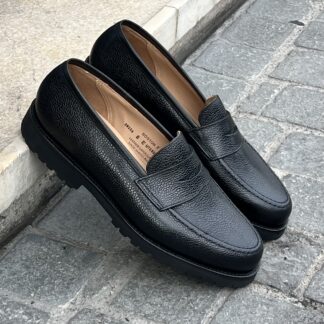 CROCKETT & JONES Boston black scotch grain